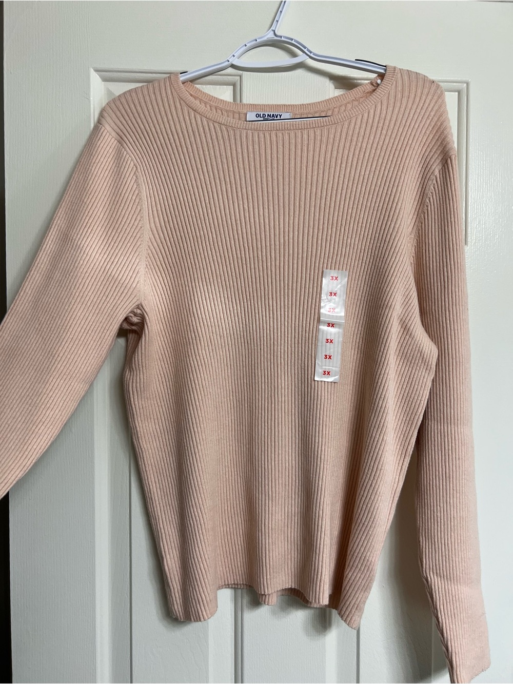 NWT Old Navy Women's Ribbed Long-Sleeve Sweater - Blush
